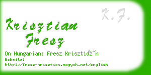 krisztian fresz business card